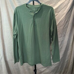 L.L. Bean green long sleeve shirt, size M